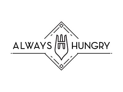 Always Hungry a always blog chef cooking food fork h hungry logo recipes