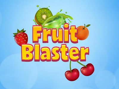 Fruit Blaster Game Screen design enjoy fruit fun game design game screen typogaphy ui welcome ui