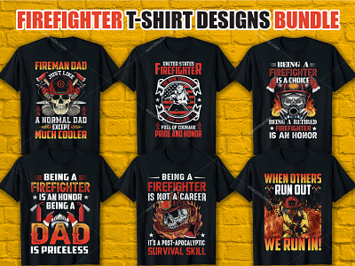 Firefighter T Shirt Design Bundle