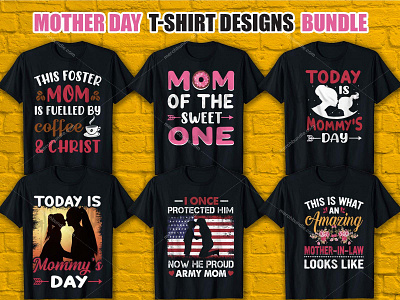 MOTHER'S DAY T SHIRT DESIGN BUNDLE 3d animation branding graphic design logo mom shirts