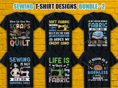 SEWING T SHIRT DESIGN BUNDLE 3d branding graphic design logo motion graphics sewing shirts