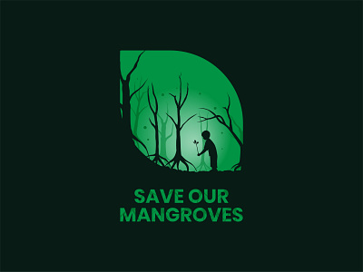 Poster Mangrove branding design icon illustration logo mangrove poster typography vector