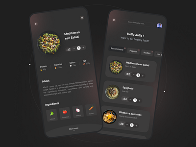 Food Mobile APP app cooking food icon ios plate tasty ui ux