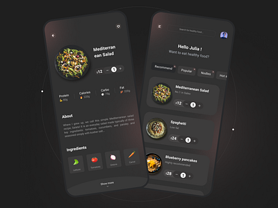 Food Mobile APP app cooking food food app icon ios plate tasty ui ux