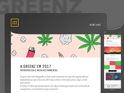 Greenz newsletter study for new visual e mail email newsletter study