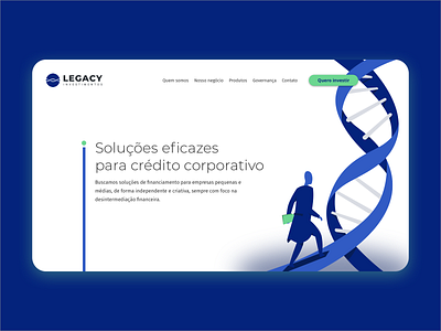 Legacy Investments Header Study design illustration investing investment ui ux website