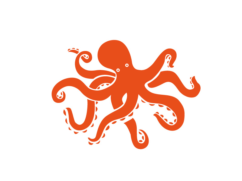 Octopus design for Logo by Kassie Green on Dribbble