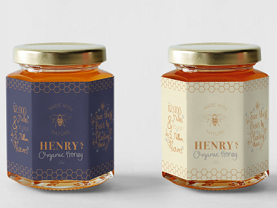 Henrys Honey graphic design handlettering illustration labeldesign logo design