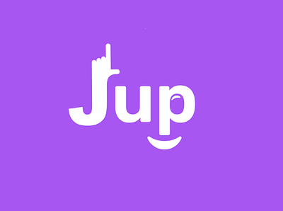Jup! Logo agency branding design flat icon logo minimal typography webflow
