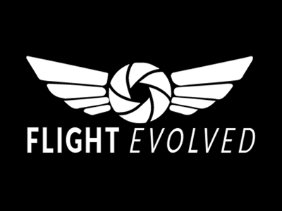 Logo Design camera design drone flight graphic logo shutter wings