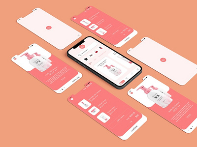 Beauty App Design branding graphic design ui