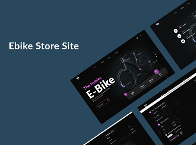 E-Bike Store Design branding graphic design ui