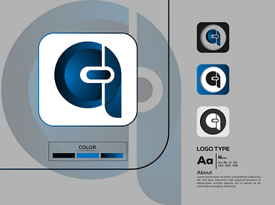 LOGO DESIGN || A LATTER LOGO app art branding branding design graphic design icon illustrator logo logo design vector