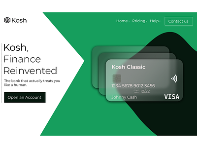 Kosh - Bank bank banking design finance ui ui design web web design website website design