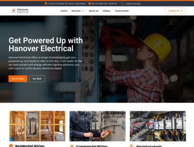 Hanover Electrical Website Design Electrician by Eli Evans on Dribbble