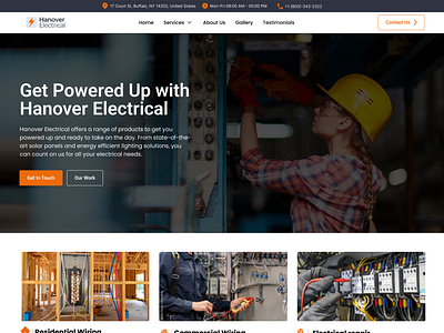 Hanover Electrical Website Design | Electrician