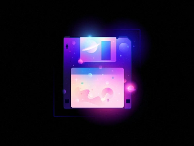 retrowave01 diskette dreamy fantasy floppydisk retrowave space