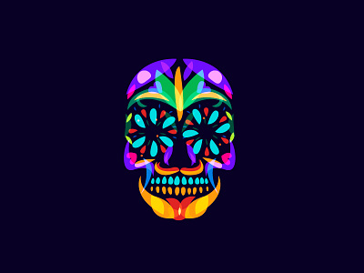 Mexico color darkside mexico overlay skull