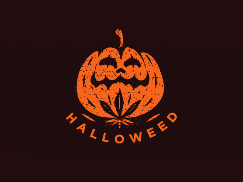 Halloweed O_0 cannabis halloween light pumpkin weed