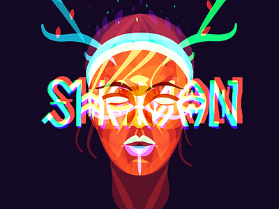Shaman Girl3 girl overlay shaman typography