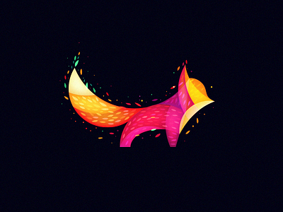 Foxy animal forest fox logo overlay