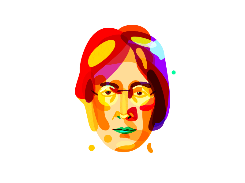Psychedelic Lennon color john lennon overlay psychedelia