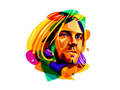 Psychedelic Cobain cobain color kurt overlay psychedelia