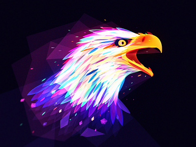 Digital Eagle bird digital eagle fantasy light