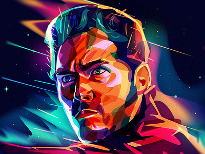 Star Lord galaxy guardians of portrait spae starlord
