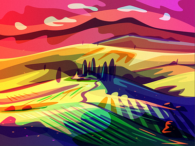 Landscape by Ilya Shapko on Dribbble