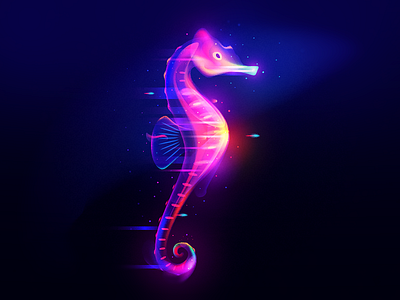 Seahorse fantasy light seahorse