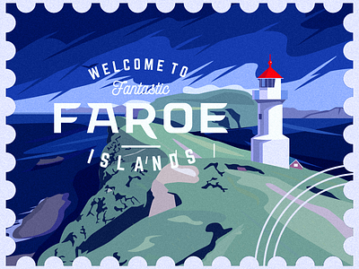 Faroe Islands2 fantastic faroe islands mark stamp