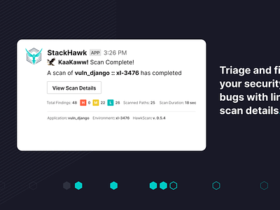 StackHawk Slack Integration appsec bugs devops devsecops integrations security slack