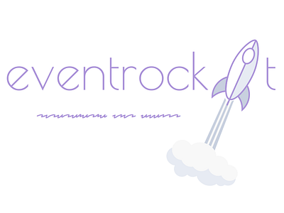 Event Rocket font gocode logo purple rocket ship space text