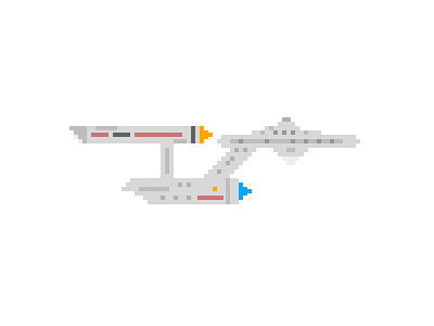 Pixel Enterprise enterprise pixel art pixels space spaceship star trek starship universe