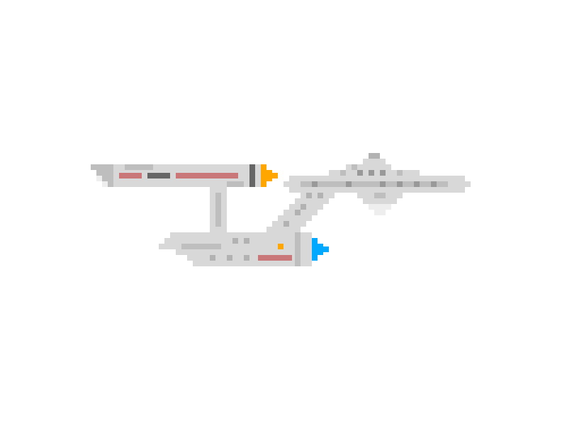 Pixel Enterprise universe starship spaceship enterprise star trek space pixel art pixels