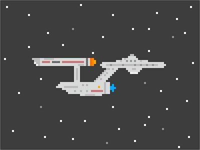 Pixel NC-1701 enterprise pixel art pixels space spaceship star trek starship universe