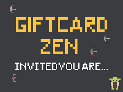 Giftcard Zen Party Invites