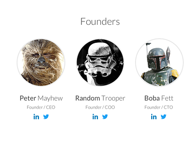 Founders avatar boba fett linkedin profile star wars storm trooper twitter wookie