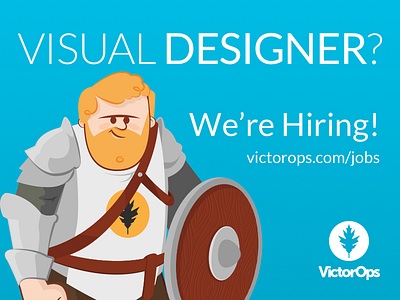 Visual Designer? VictorOps is Hiring! designer devops hiring jobs larper viking visual