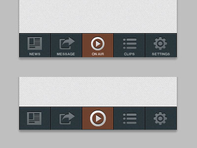 Sports Radio iOS App icons ios navigation