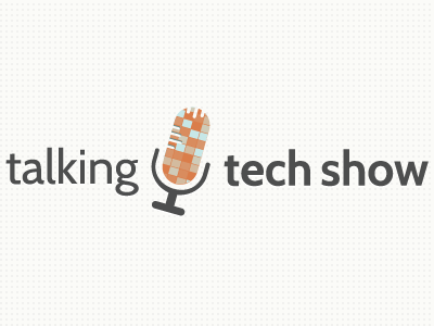 Talking Techshow Logo logo mic podcast shape