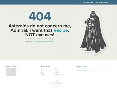 404 Error Page 404 error recipe savorly vader