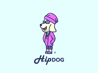 Hip Dog Logo Design