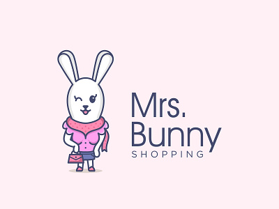 Mrs. Bunny Logo Design