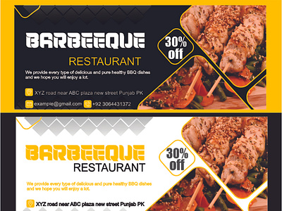 food restaurant web banner design