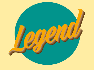 legend multilayered text typography 3d 3d art design illustration illustrator logo minimal typographic typography typography art typography design vector illustration vectorart