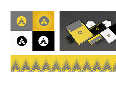 Yellow Stationery Mockup branding design graphic design illustration stationery typography