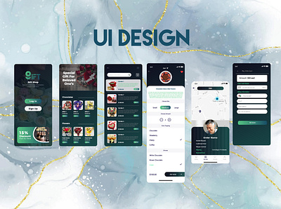 UI/UX Design Mockup for Gift Shop animation branding gift shop and accessories gift shop ui graphic design logo mobile app design motion graphics ui uiux