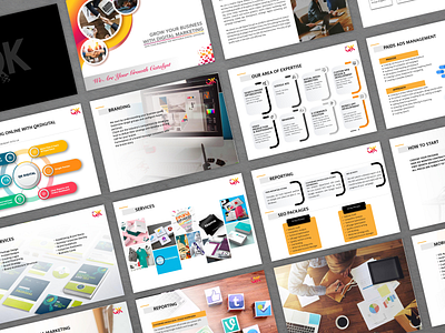 Digital Marketing Company Profile Vol.1 branding digital marketing agency graphic design illustration profile